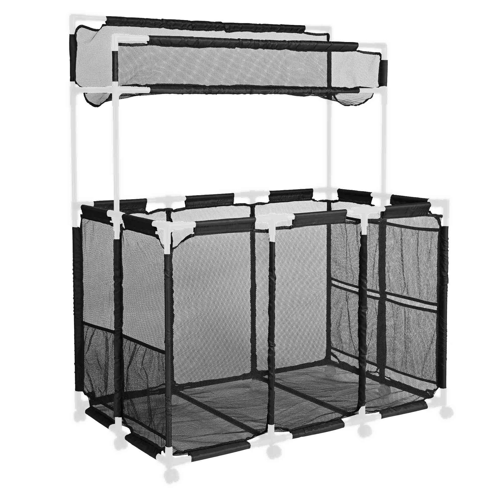 Yescom Mesh Cover Replacement Mesh Pool Storage Bin XX-Large Double Decker Black