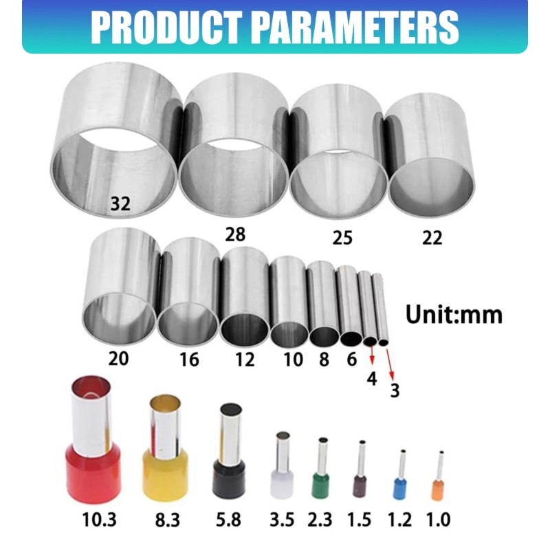 Clay Cutter Tool Set with Ring and Plunger Style Pieces for