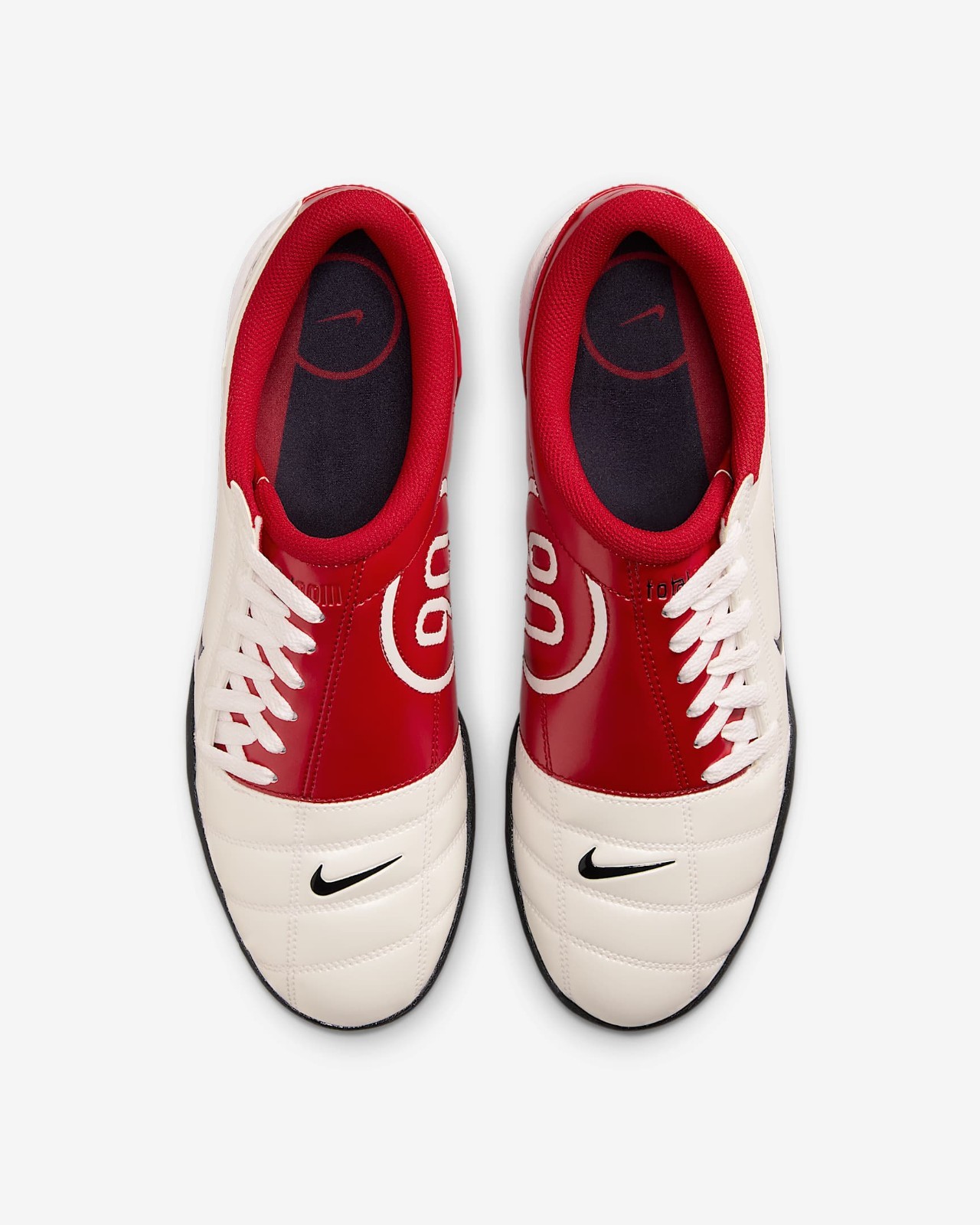Nike Total 90 SP Mens Indoor Soccer Shoes White Gym Red Black HQ2851-100