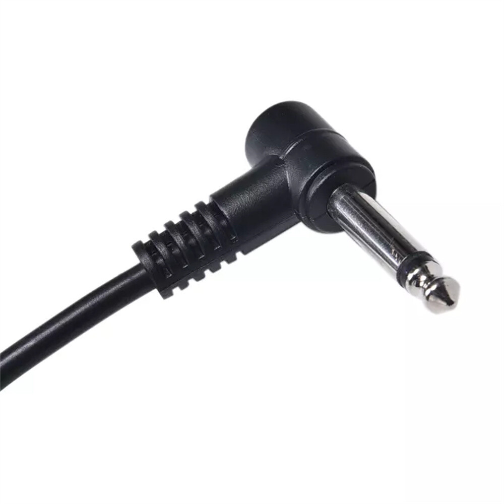 2 Pack 10FT Electric Patch Cord Guitar Amplifier Amp Cable Right Angle 90 Degree