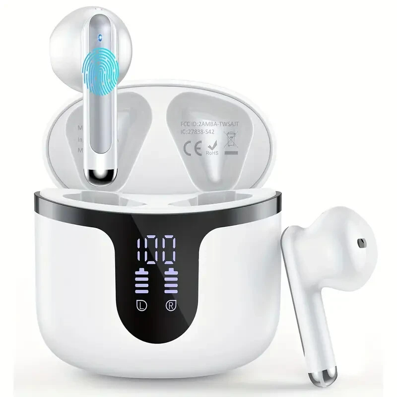 Ear Buds Bluetooth 5.3 Headphones True Wireless Earbuds Mic In Ear Headphones US