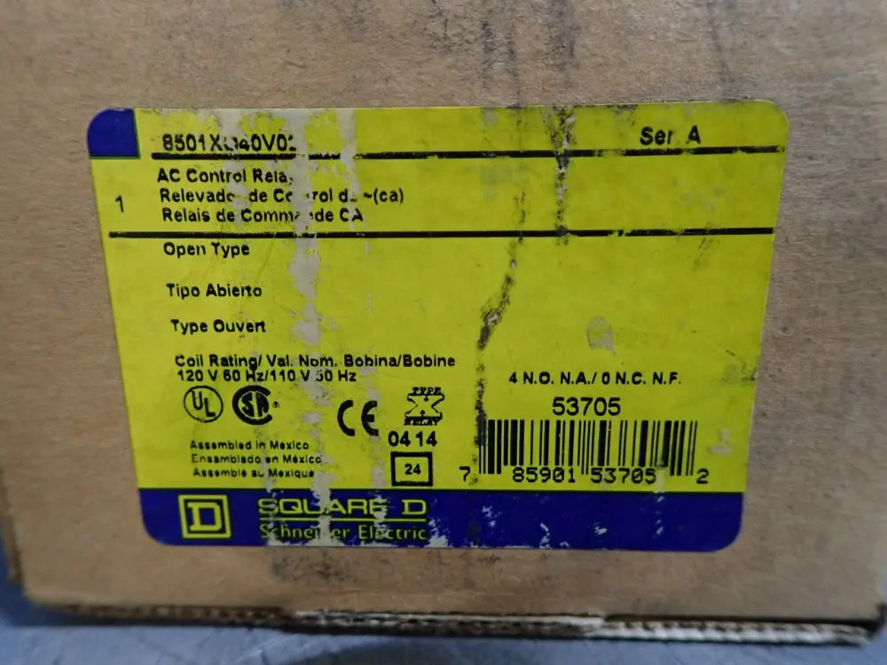 SQUARE D AC CONTROL RELAY 8501X040