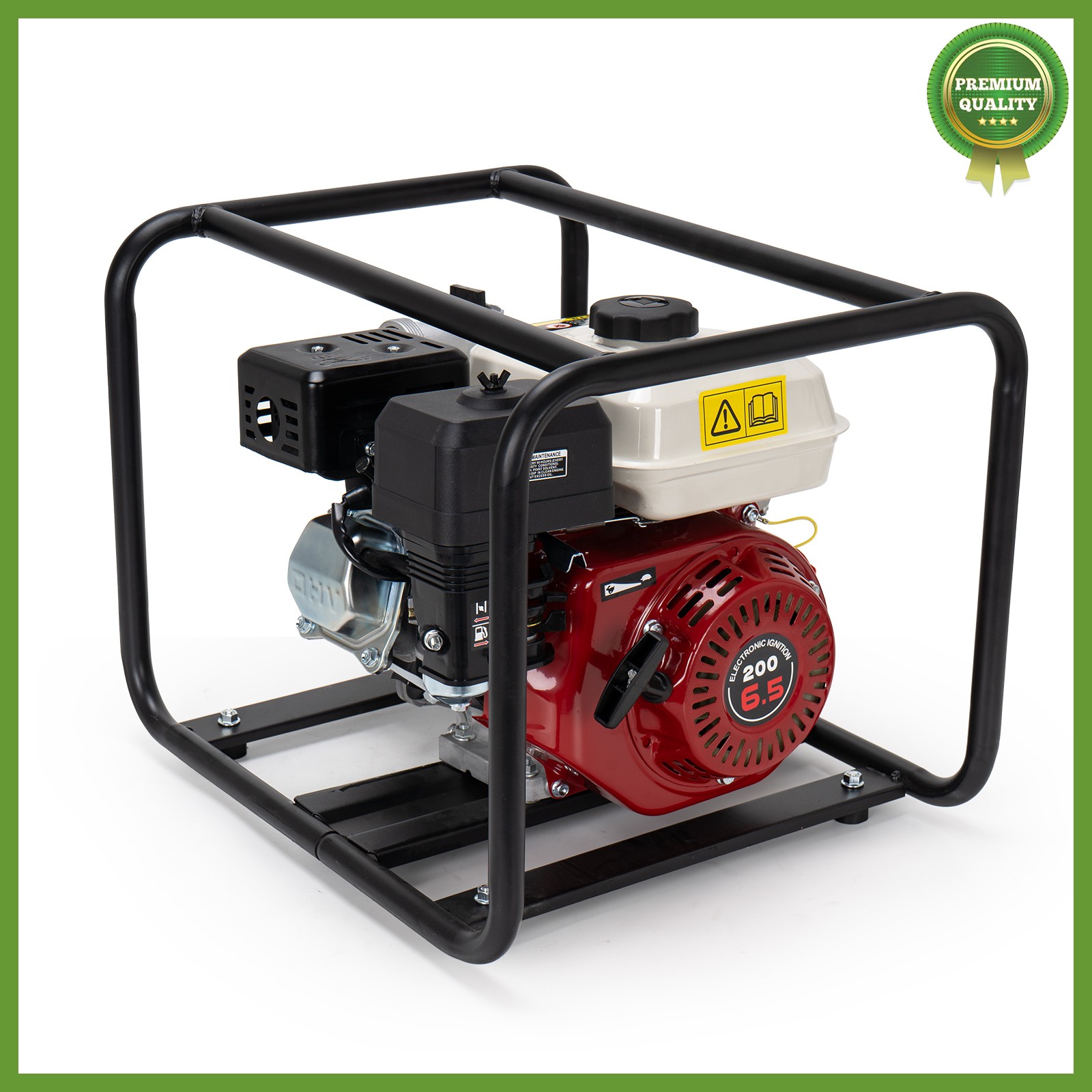 Gas-Powered Water Pump 2'' Semi-Trash Water Pump Transfer Pump 158GPM 26.2ft