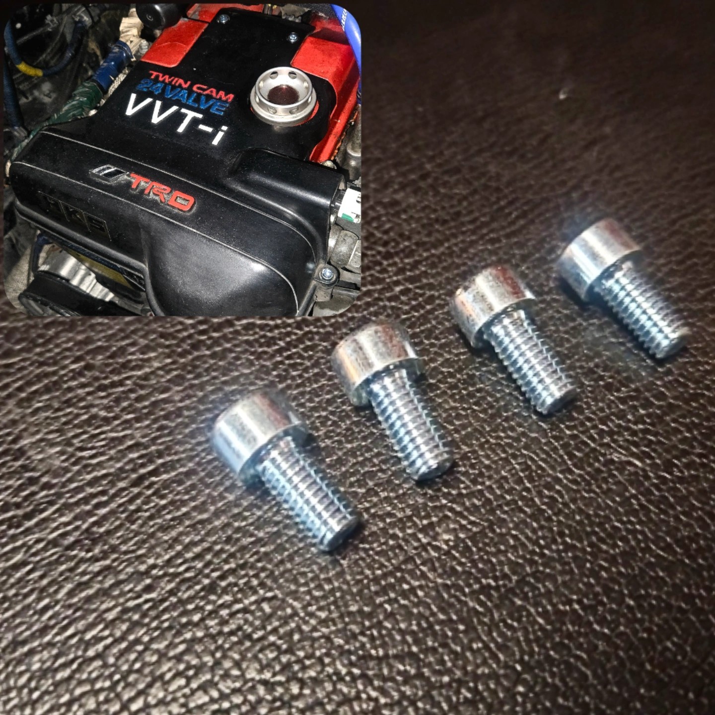 IS300 GS300 SC300 Supra 2JZ GE GTE Timing Cover Bolts Polished Lexus Toyota