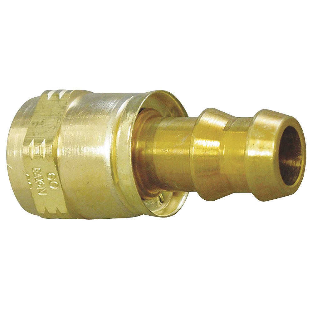 EATON AEROQUIP 4739-6B Hydraulic Hose Fitting,Brass,5/8"-18,SAE PK 10