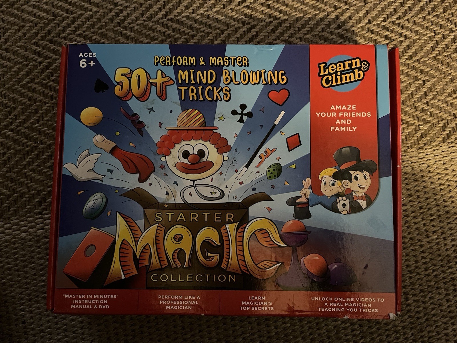 Learn & Climb Starter Magic Collection For Kids New Sealed 50+ Tricks Plus DVD