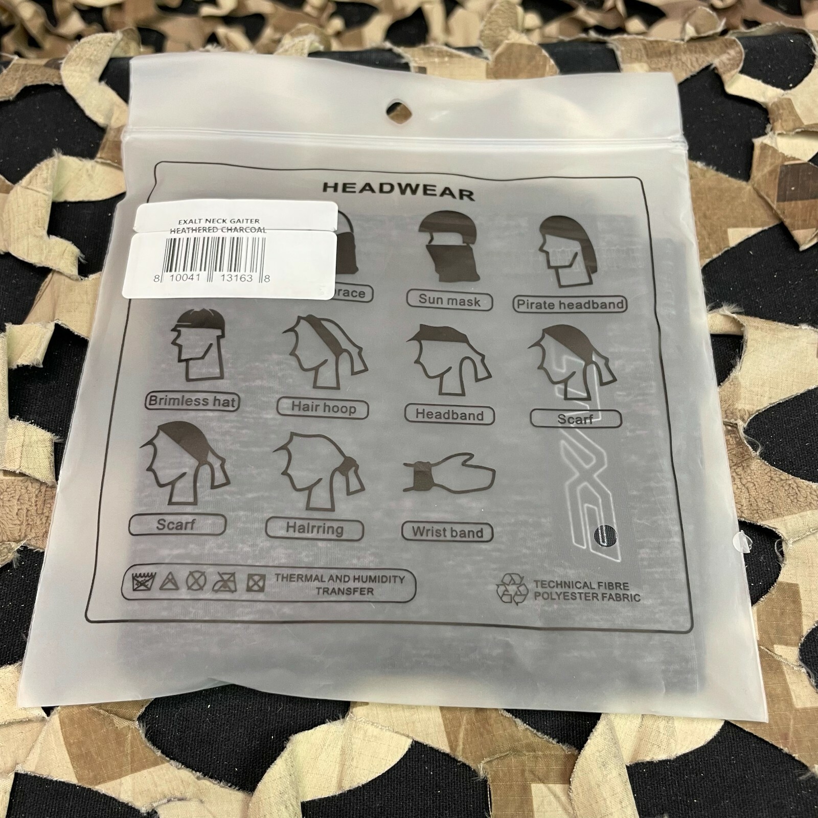 NEW Exalt Neck Gaiter - Heathered Charcoal