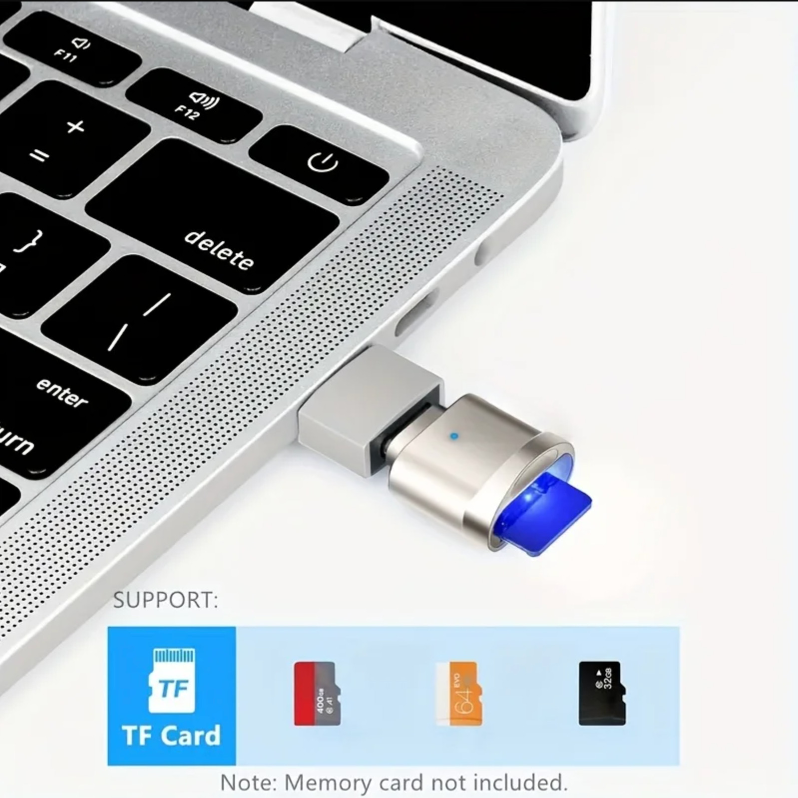 2-Pack Type C Micro SD Card Reader OTG USB C Adapter for iPhone 15/16Pro MacBook