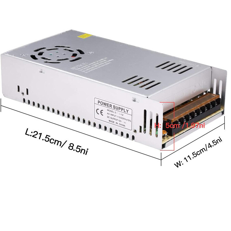 AC TO DC 24V 20A 500W Switch Power Supply Adapter Switch Driver for Led Light