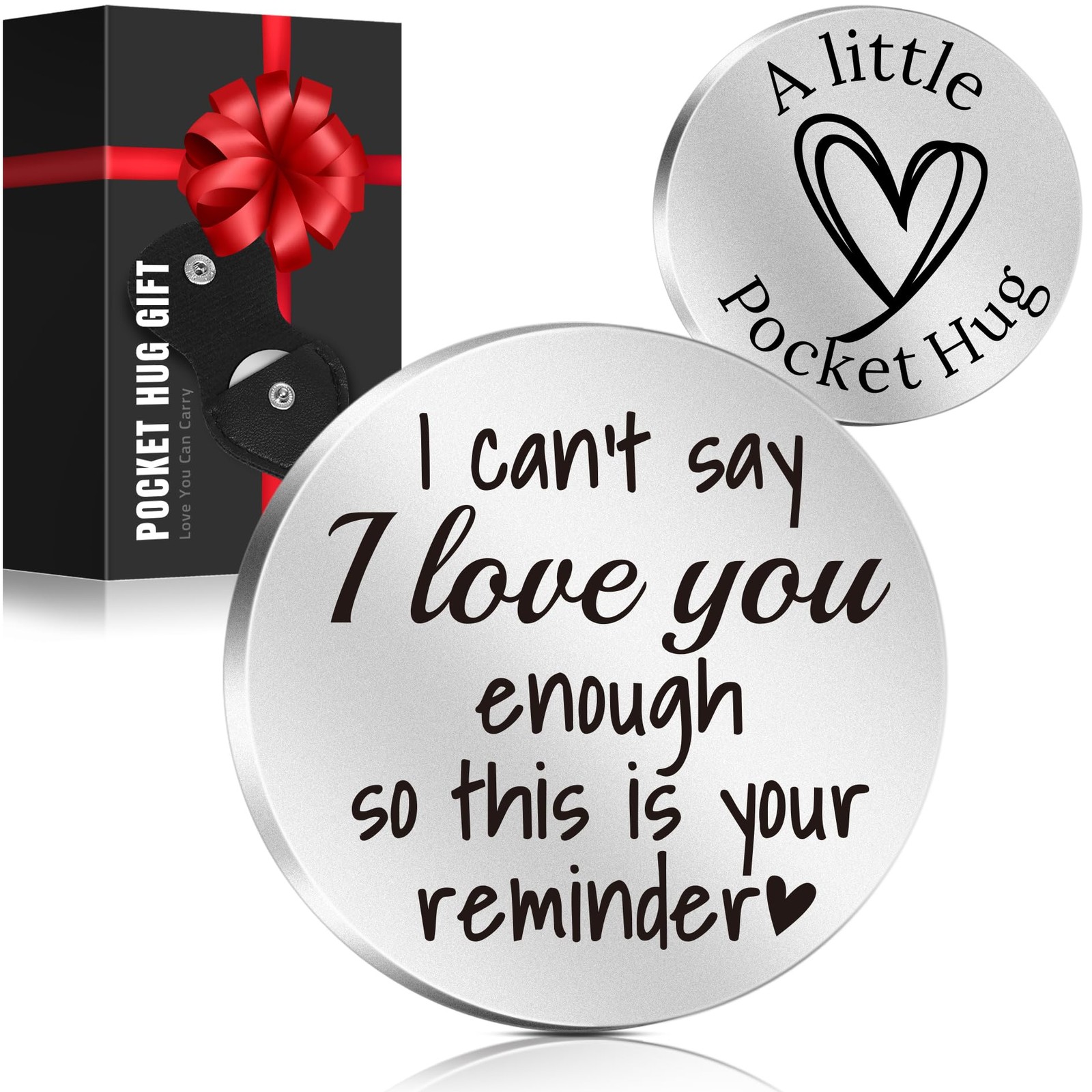 Valentines Day Love Gifts for Him Men  Pocket Hug Token, Valentines Gifts for...