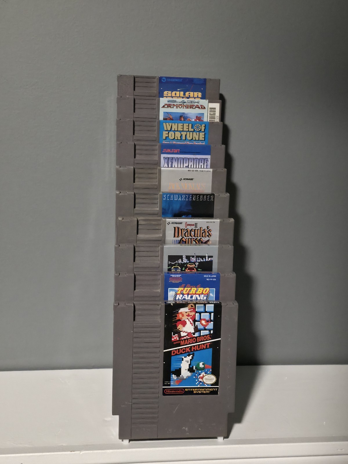 Nes Cartridge Stand Custom Holds 10 Cartridges