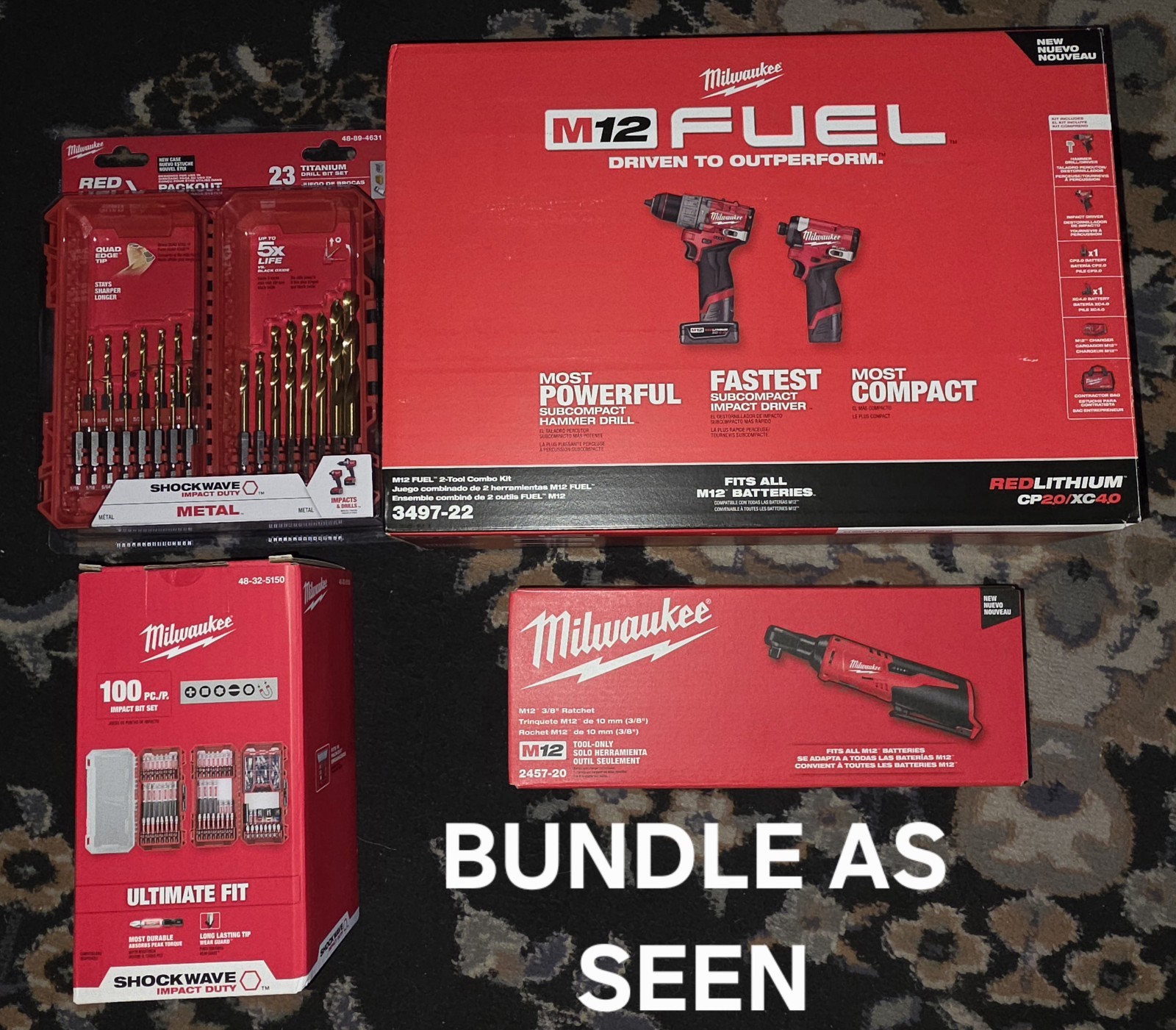 Milwaukee M12 FUEL Combo L + M12 Rivet Tool Bundle - Professional Power Tools