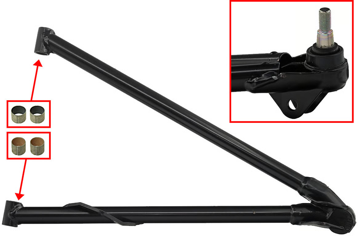 SP1 Chrome Moly Lower A-Arm - Black Snowmobile SM-08683R 44-88010 129747