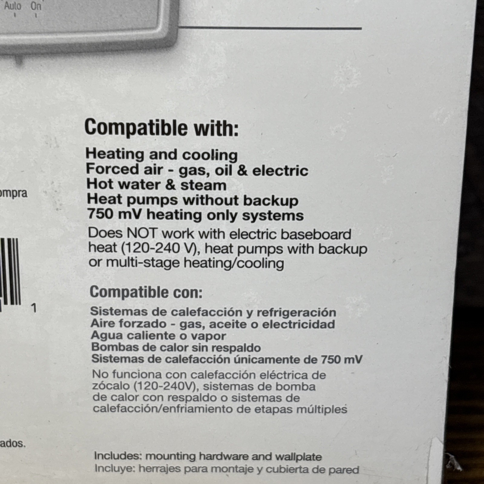 Honeywell RTH111B Digital Thermostat White Non-Programmable