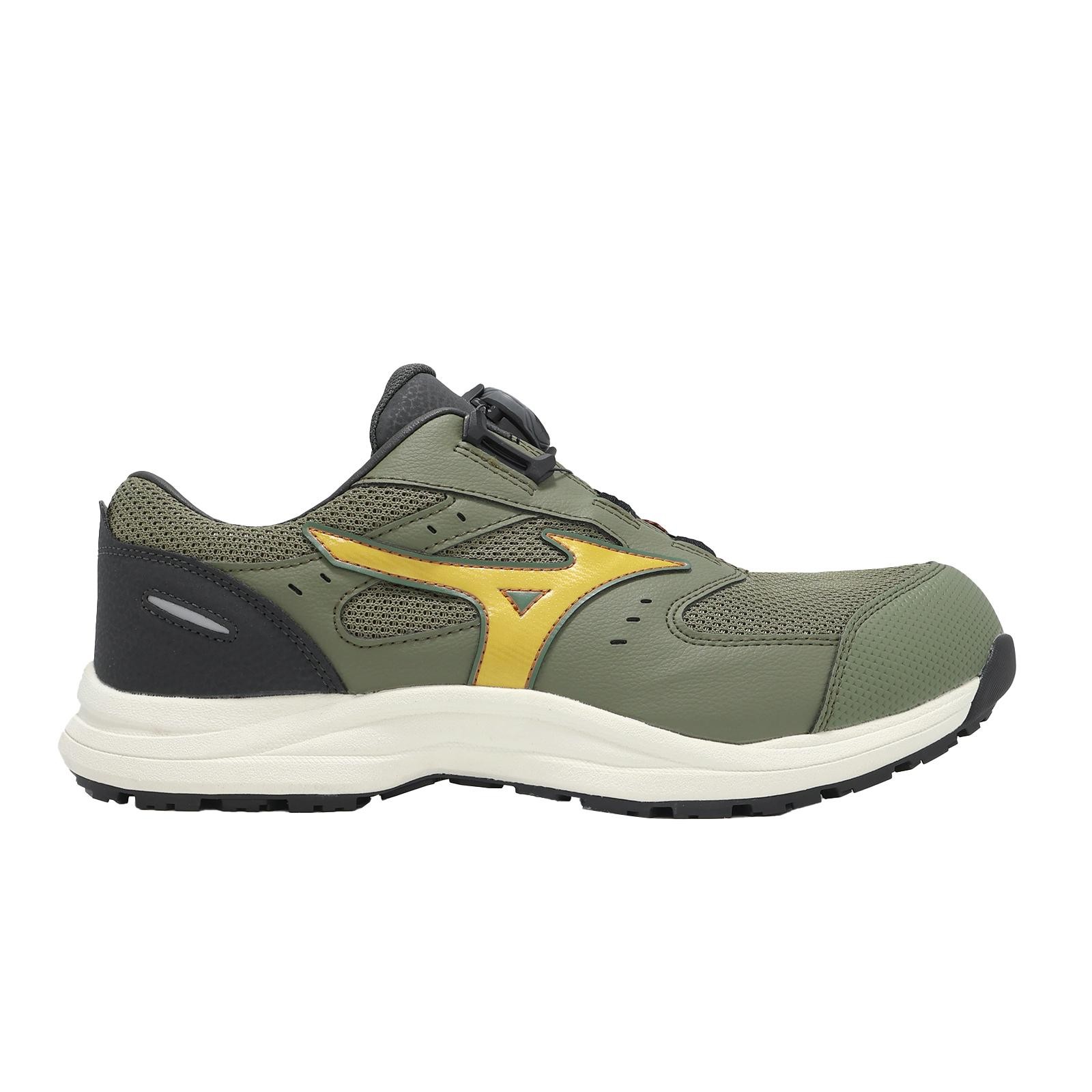 Mizuno Prime Fit LS III 3 51L BOA Wide Green Yellow Men Work Shoes F1GA2663-36