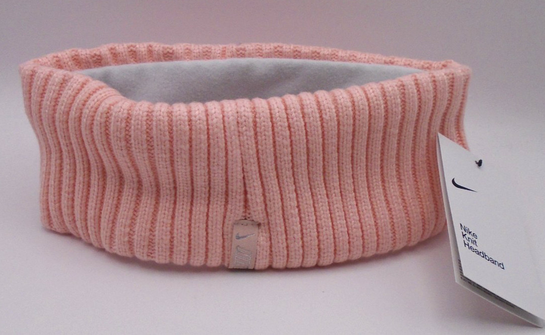 NEW WOMEN'S UNISEX  ADULT "NIKE KNIT FLEECE LINED RIBBED HEADBAND HEAD BAND"