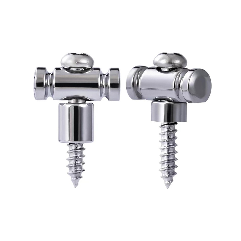String Retainer Set 2-Pack, Chrome Finish Matches Most Guitar Hardware Styles