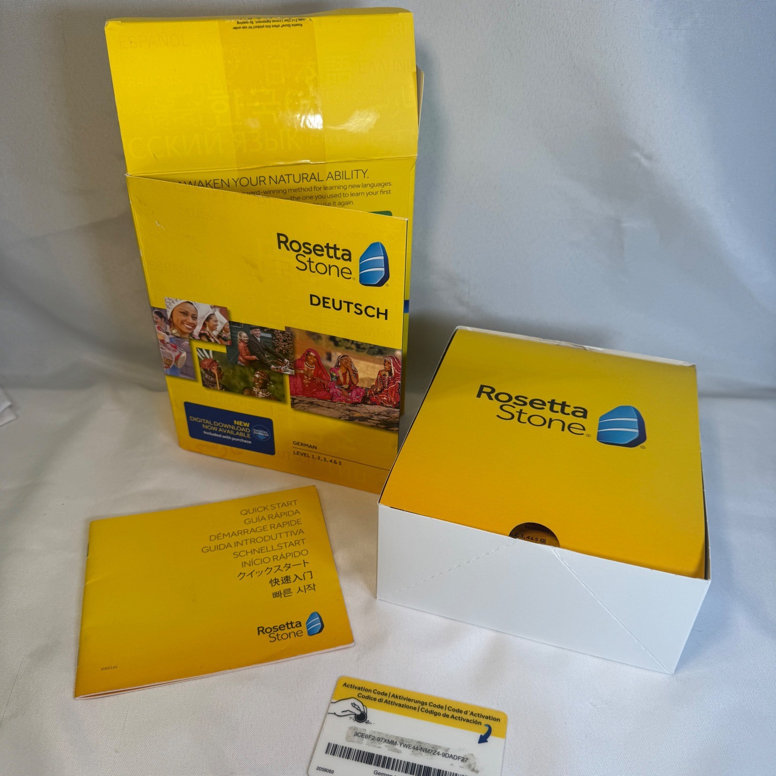 Rosetta Stone German Deutsch Level 1 2 3 4 & 5 Complete Box Set 9781617160073