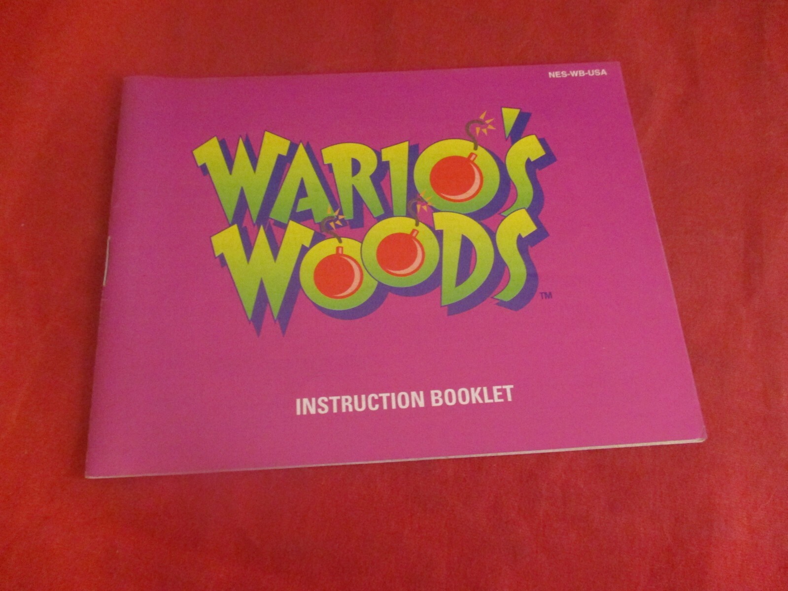 Wario's Woods Nintendo NES Instruction Manual Booklet ONLY