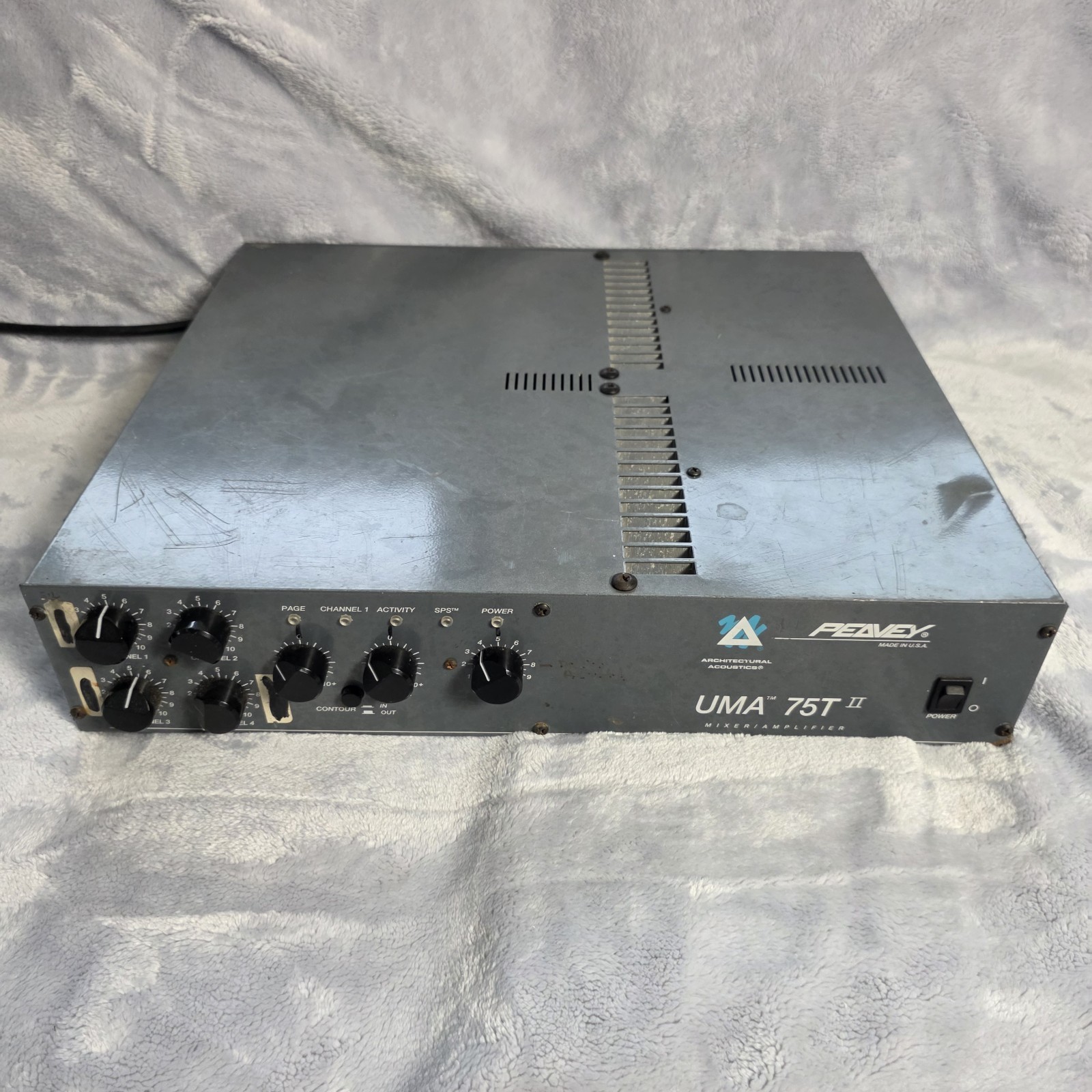 Peavey Architectural Acoustics UMA 75T II PA Mixer Amplifier Untested