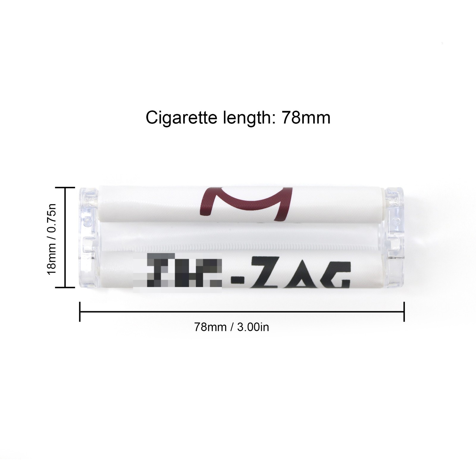 78mm Plastic Cigarette Rolling Machine Easy Handroll Tobacco Roller Maker