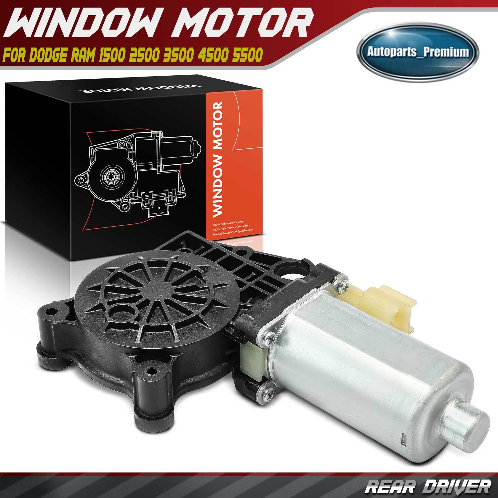 Rear Left Power Window Motor w/ 2-Pins for Dodge Ram 1500 2500 3500 4500 5500