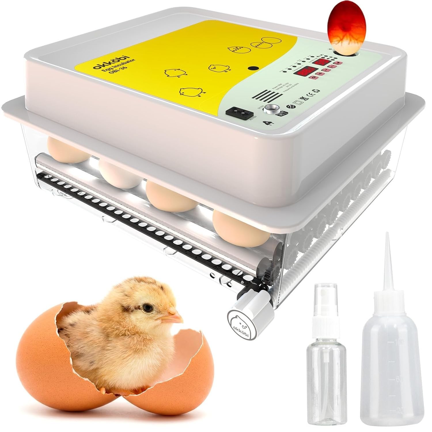 Incubadora De Huevos Automatica Para Huevos De Pato Gallina Codorniz 36 Huevos