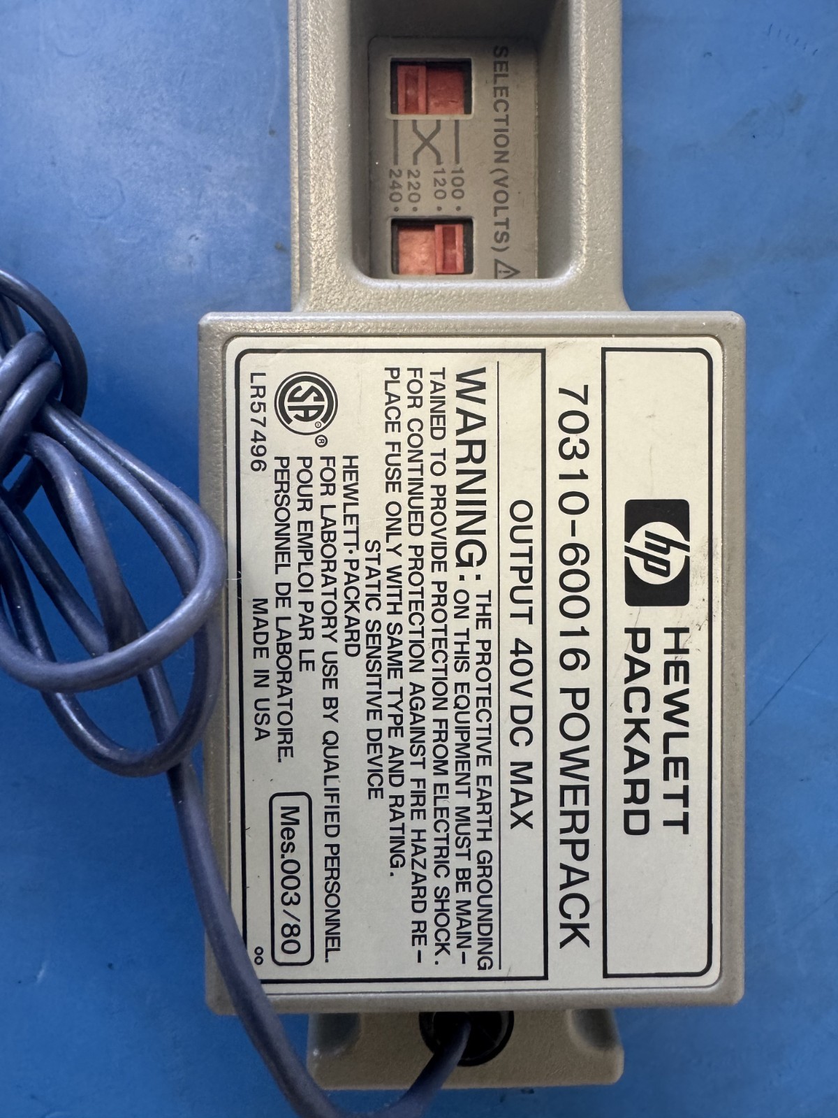 HP 70310-60016 Timebase Oven Powerpack