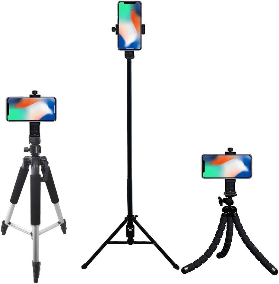 Flexible Small Octopus Tripod Bluetooth Remote Stand Rotating Phone Holder