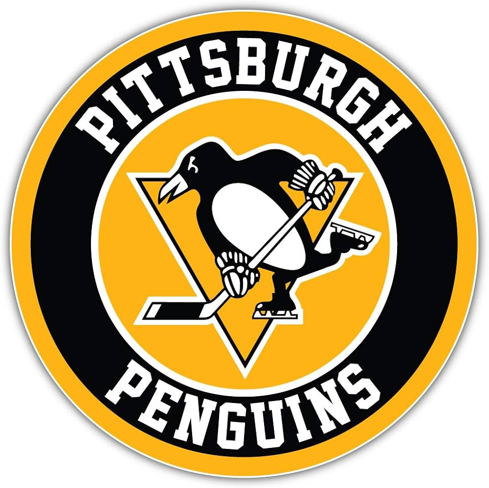 Pittsburgh Penguins NHL Weather Resistant Vinyl Die Cut Sticker Decal 04
