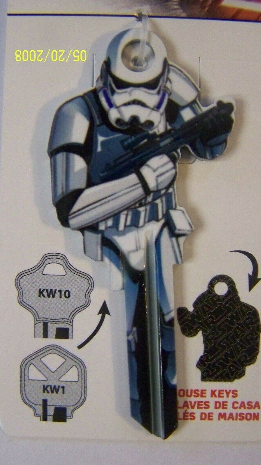 Stormtrooper Shape Kwikset KW1/KW10 house Key Blank, New on the Market!