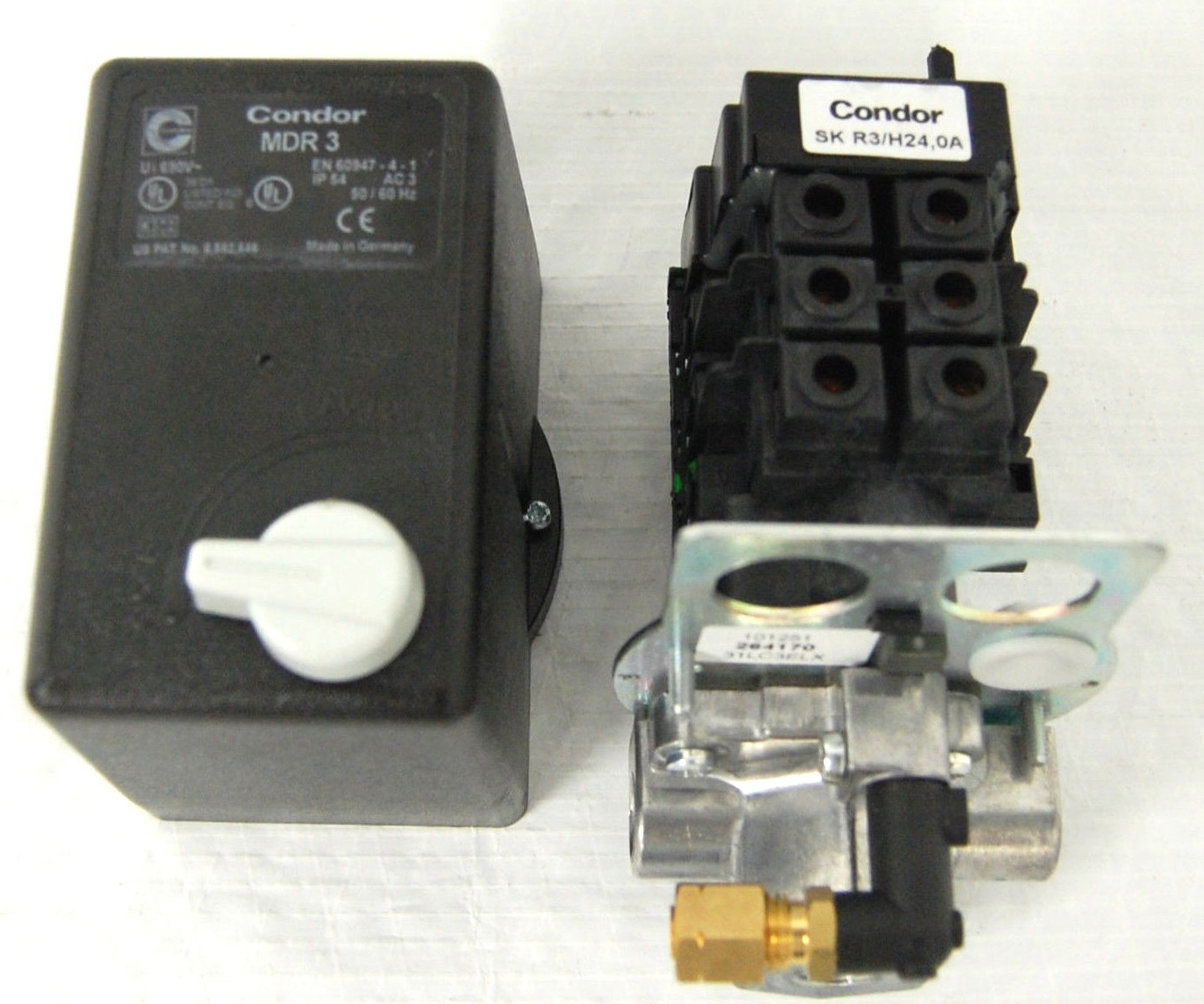 PRESSURE SWITCH/MAGNETIC STARTER 3 PHASE CONDOR SK R3/H24 AIR COMPRESSOR PARTS