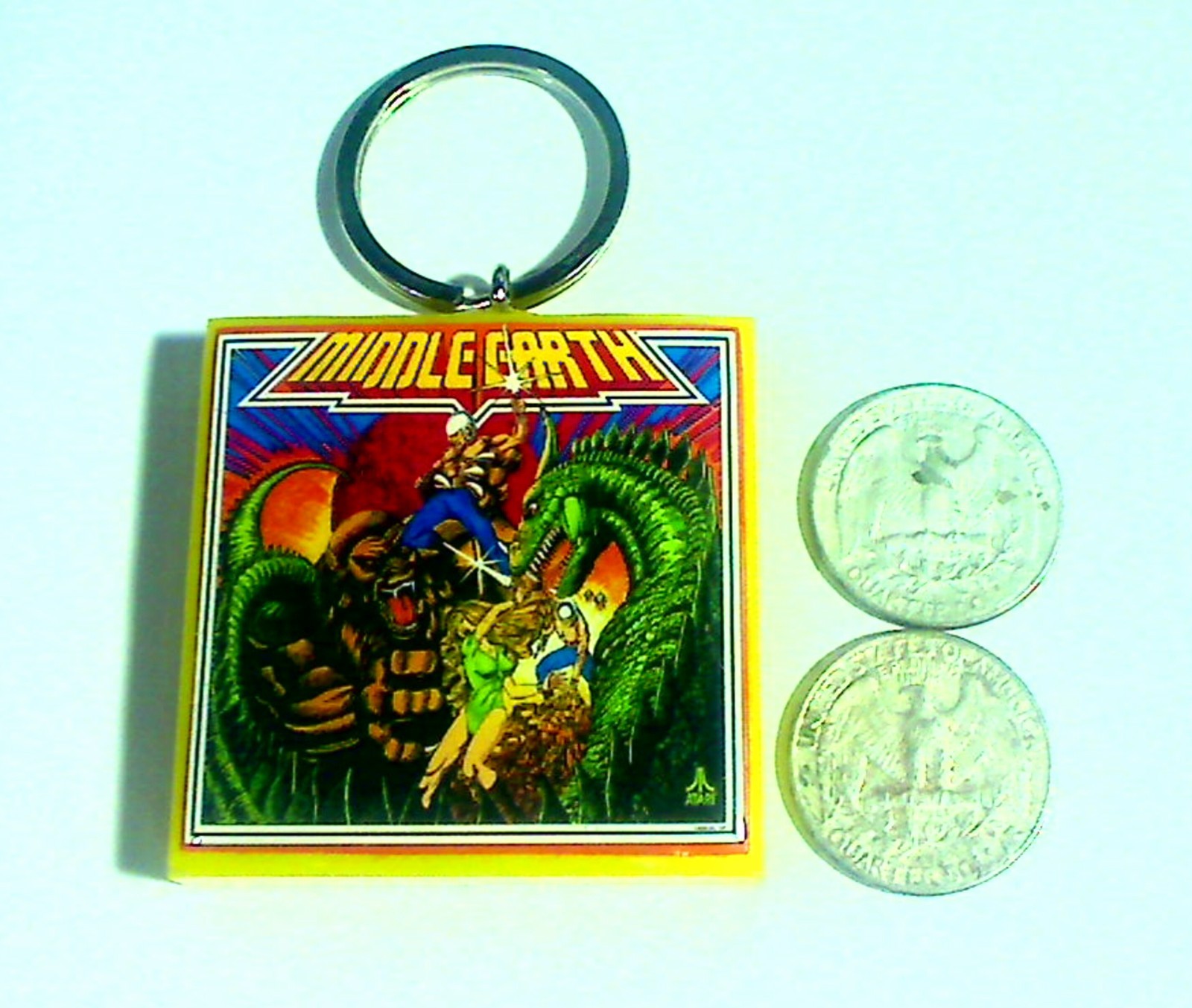 Atari Middle Earth Pinball Backglass Keychain