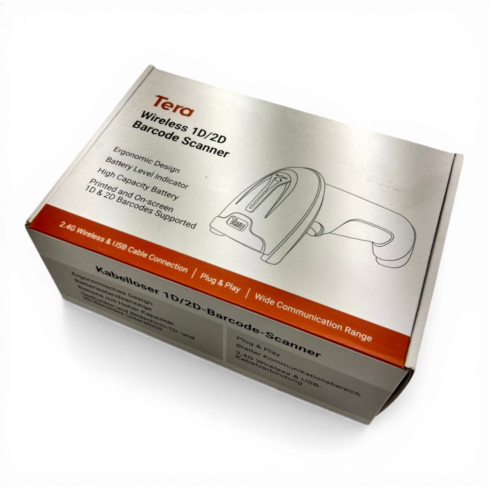 Tera D5100 Wireless 1D/2D Barcode Scanner Model: D5100-Z-US04 Wireless and Wired