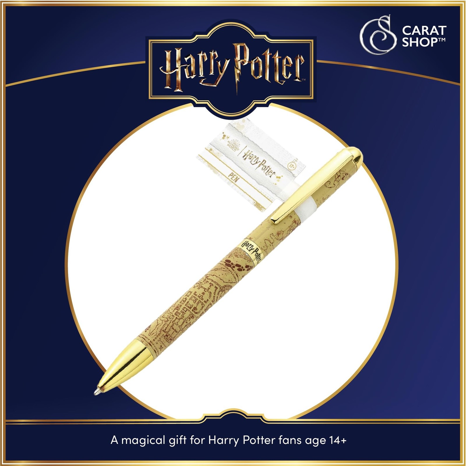 Harry Potter Marauders Map Printed Barrel Pen