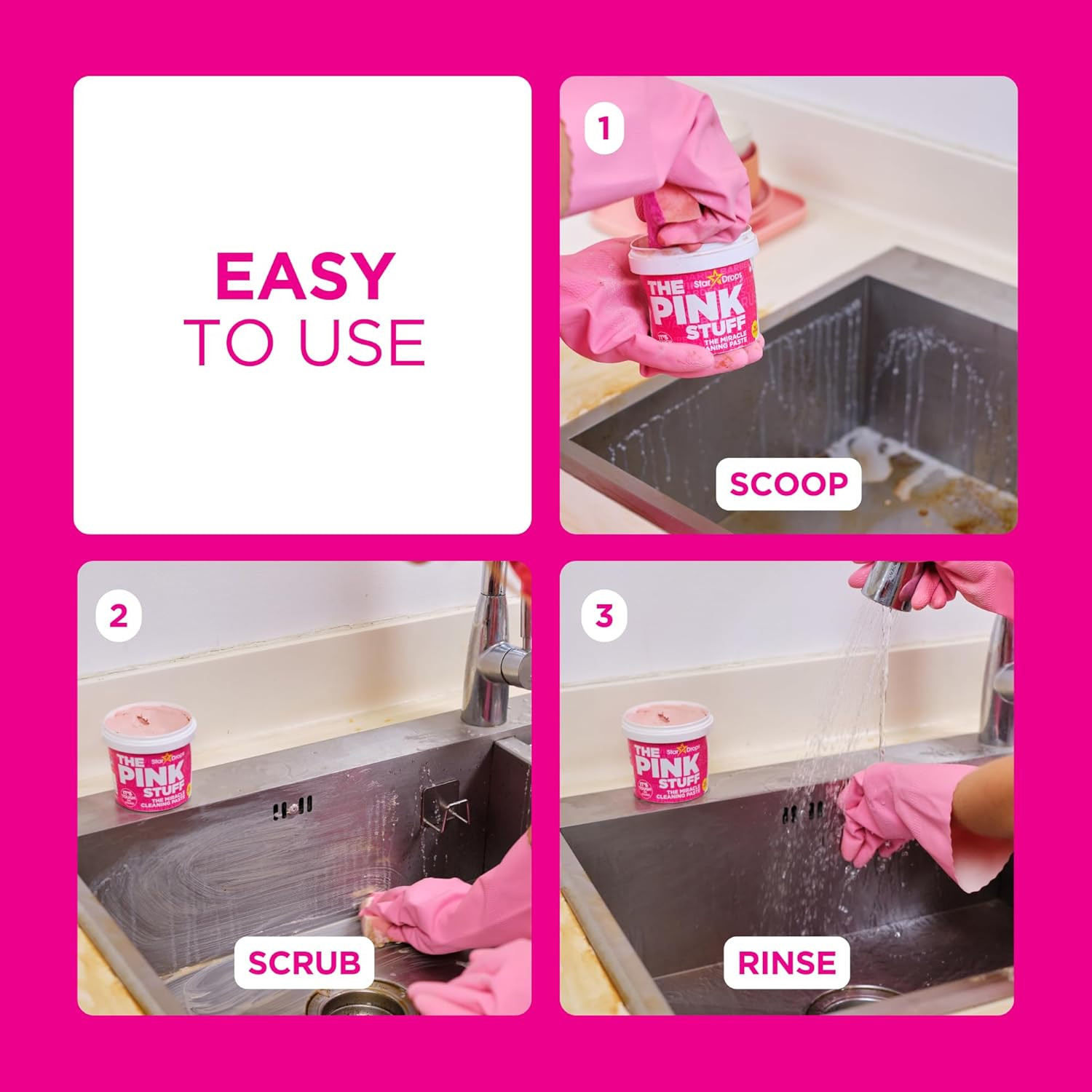 Stardrops - the Pink Stuff - the Miracle All Purpose Cleaning Paste