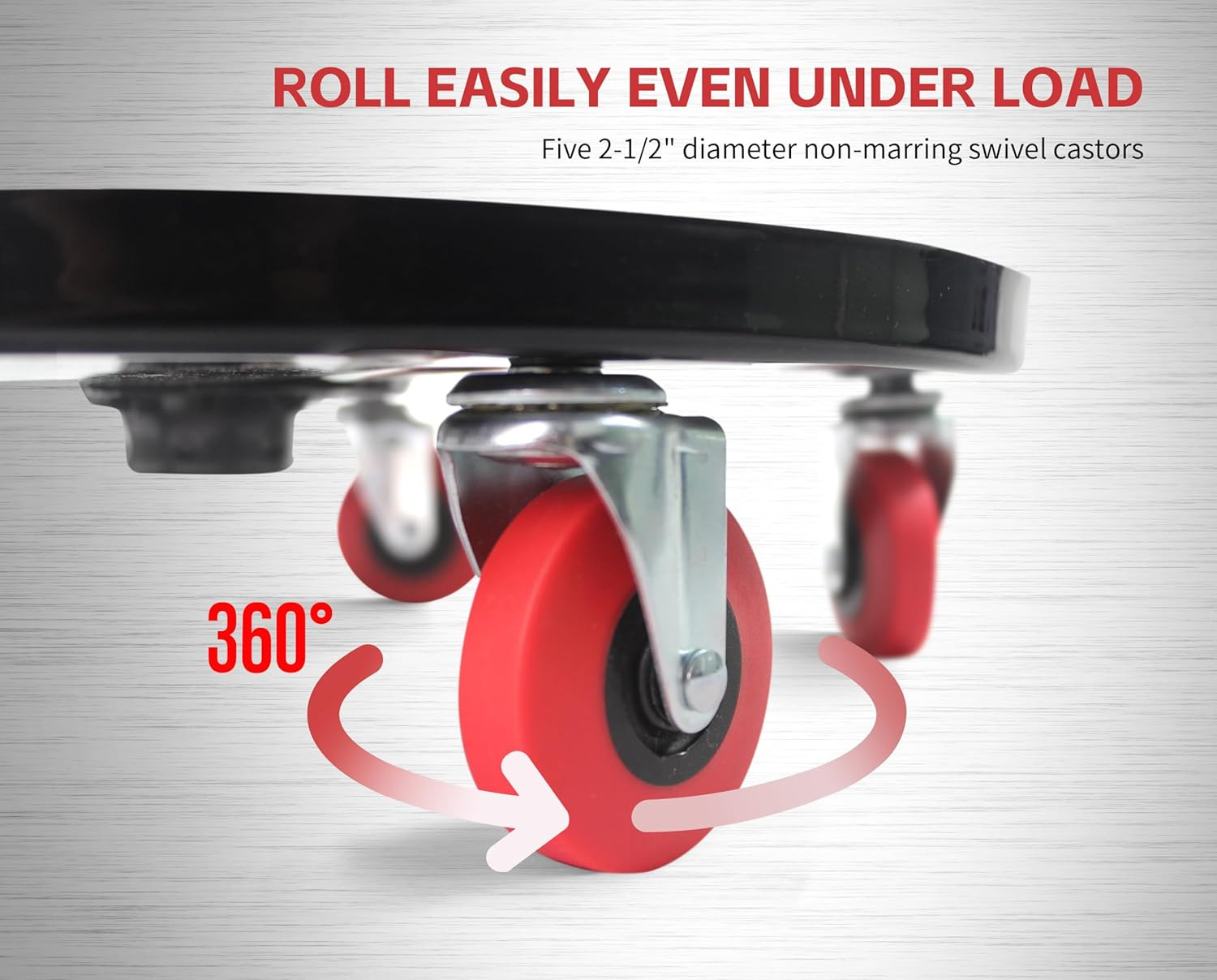 80771 Pneumatic Roller Seat/Creeper with Adjustable Height - 300 Lb Capacity