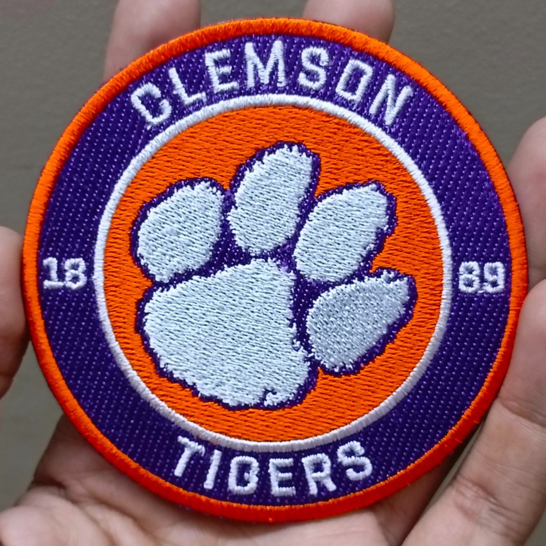 Clemson Tigers NCAA Team Logo Iron On Patch - Sew Patch - Embroidered Patch