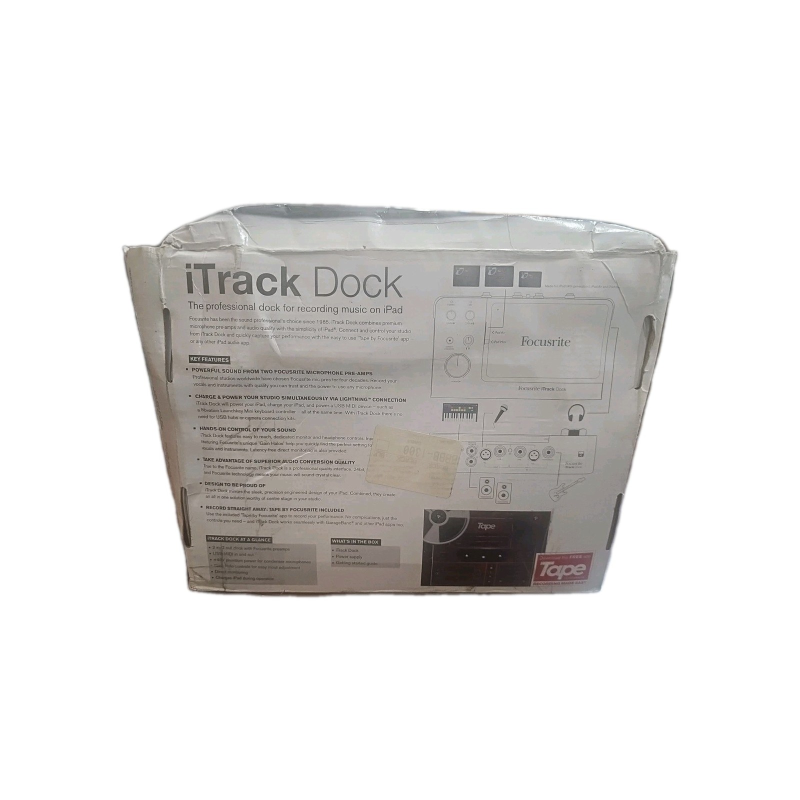 Focusrite iTrack Dock Portable Music Recording Studio Audio Interface For iPad