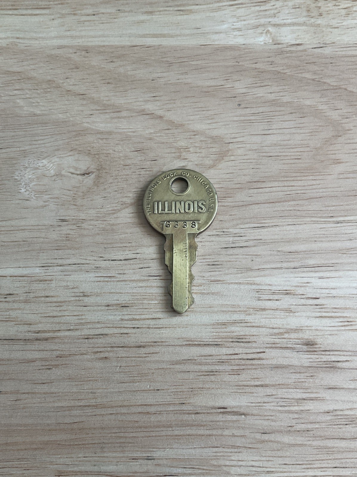 Illinois Lock Key # G 338