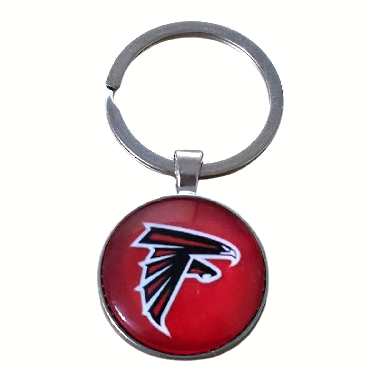 Atlanta Falcons Round Metal Keychain Brand New Free Shipping
