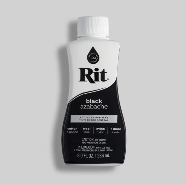 (2 pack) Rit, All Purpose Liquid Dye, Black, 8 fl oz