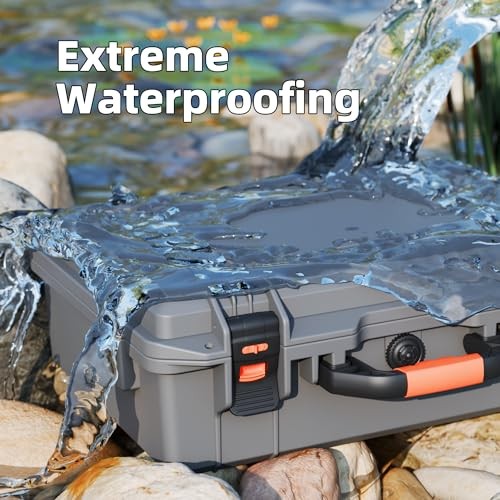Starlink Mini Case Hard Shell Travel Bag,Waterproof Shockproof Protective Grey