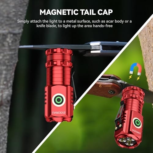 2550 Lumens Mini Flashlight XC01 with Magnetic Base - 5 Modes - Super Bright