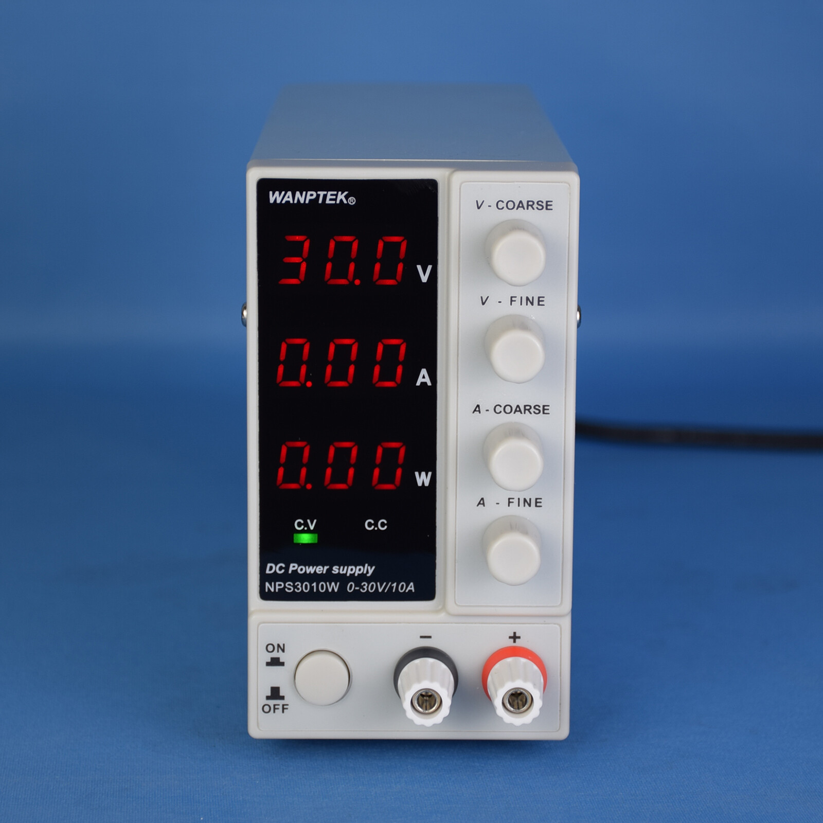 30V 10A Adjustable Lab DC Power Supply Variable Regulated Benchtop Power Source