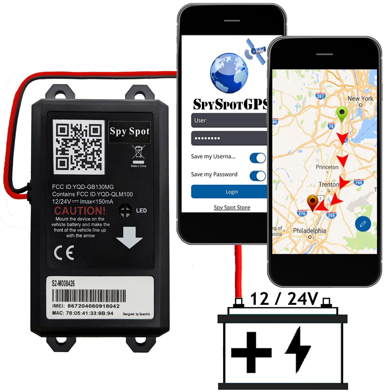SPY SPOT GB130 MOUNTED GPS TRACKER 4G LTE VEHICLE TRACKER