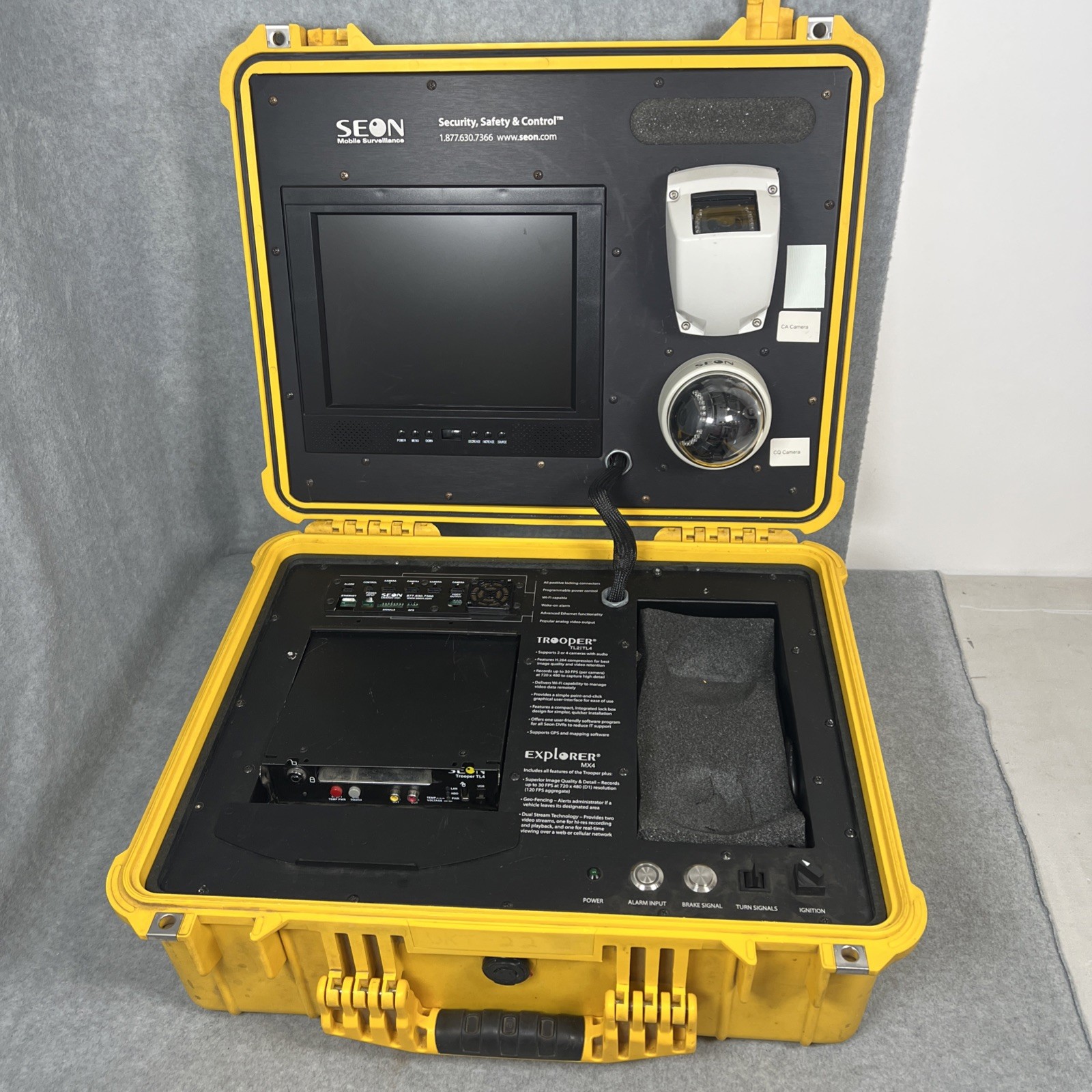 Seon Trooper TL2 TL4 DVR Mobile Surveillance Truck Camera System - Pelican Case