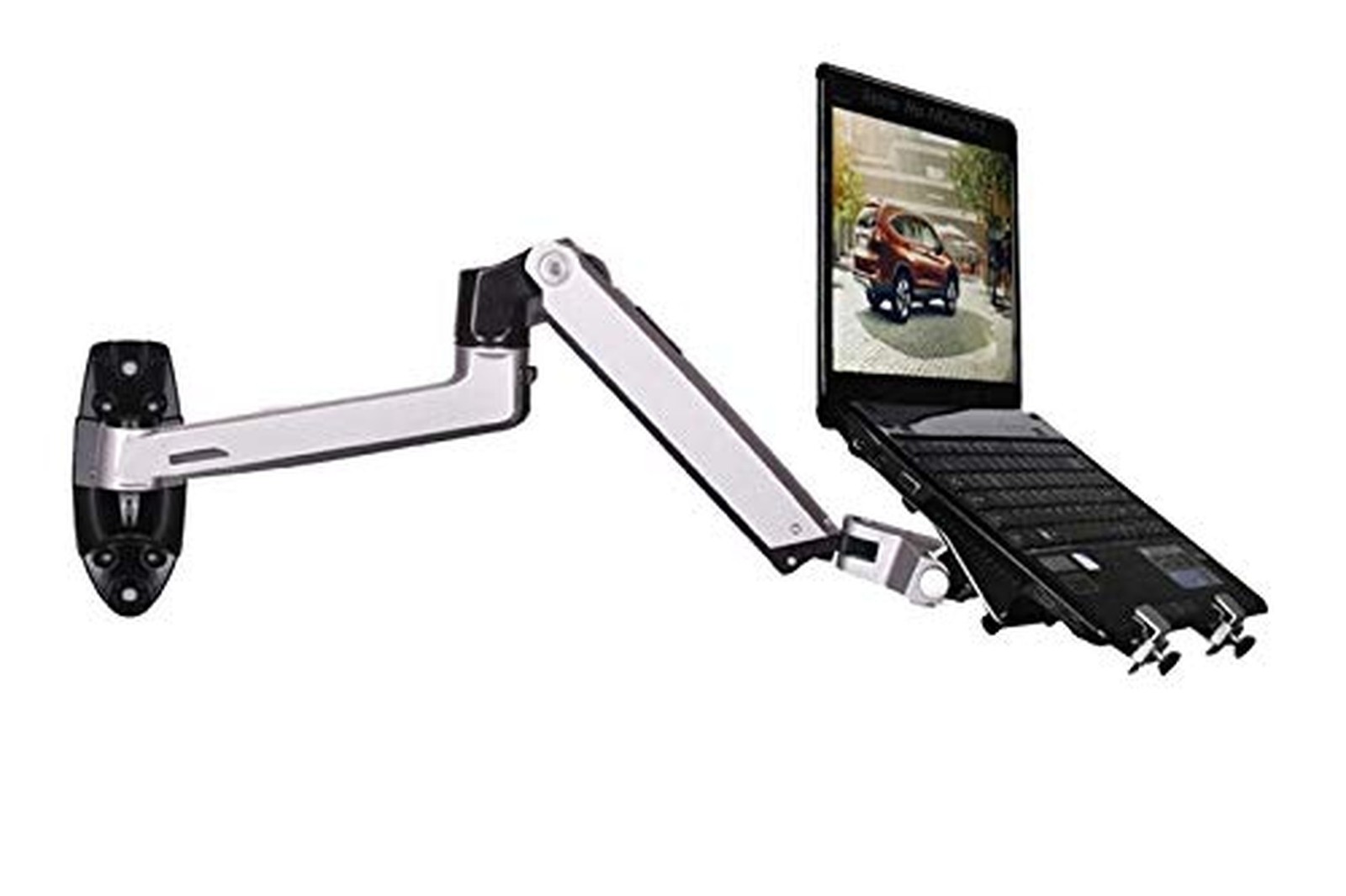XSJ8012WT Aluminum Alloy Mechanical Spring Arm Wall Mount Laptop Holder Full ...