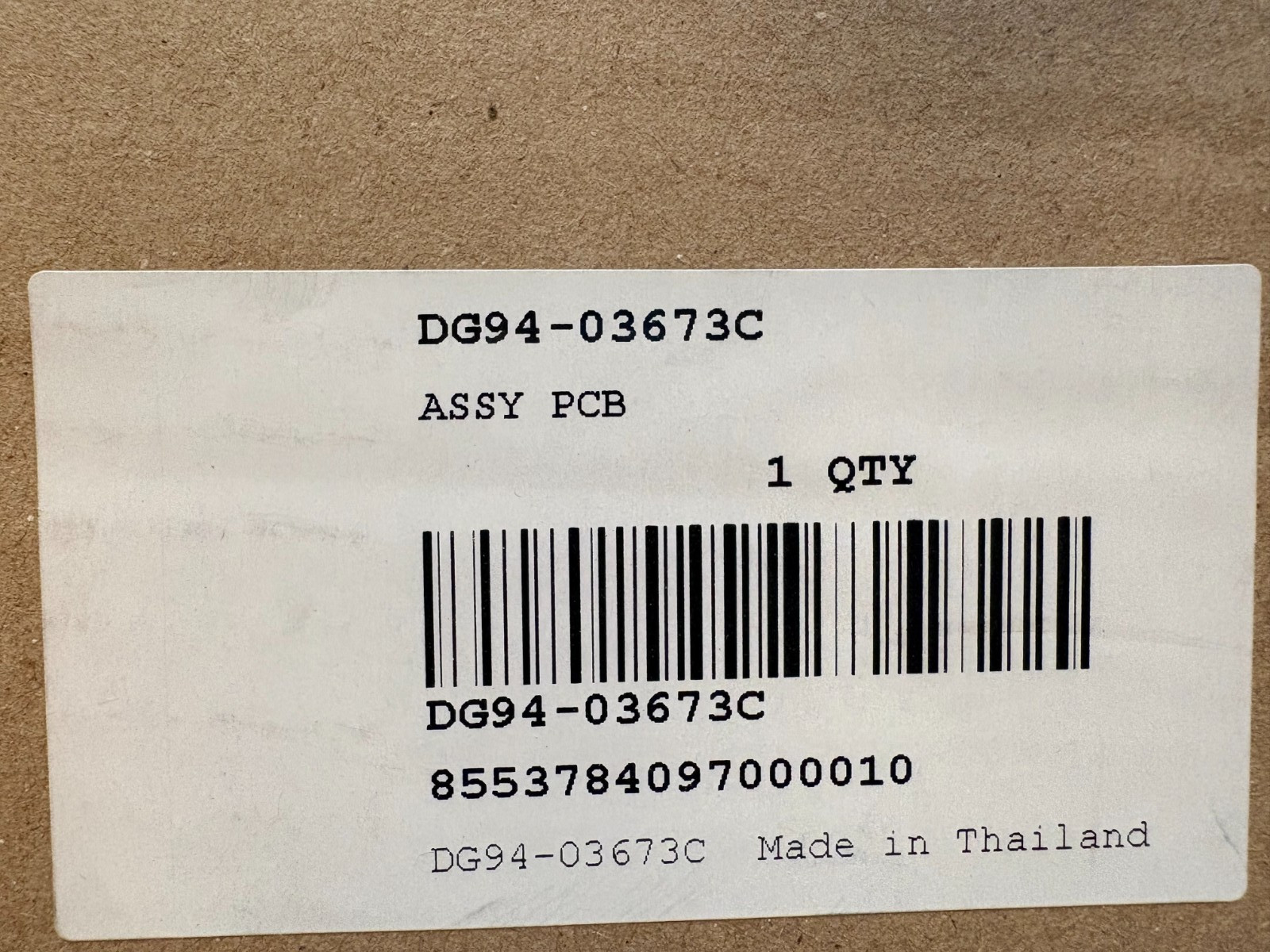 Samsung Assy Pcb Eeprom New OEM DG94-03673C