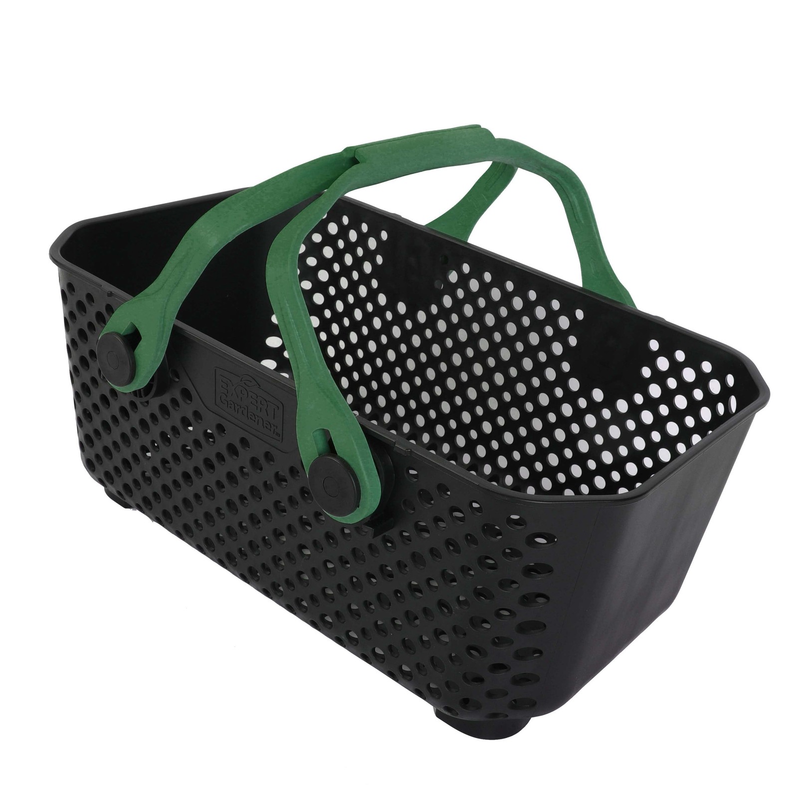 Harvest Storage Basket Black W/ Handles & Stackable Design